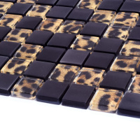 Мозаїка скляна Kotto Ceramica GMP 0825043 С2 print 41/black mat 300 x 300 х 8 ( 25 х 25 )