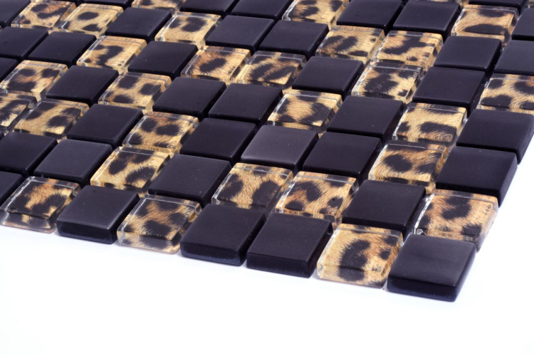 Мозаїка скляна Kotto Ceramica GMP 0825043 С2 print 41/black mat 300 x 300 х 8 ( 25 х 25 )