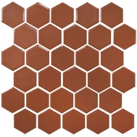 Мозаїка керамічна Kotto Ceramica HEXAGON H 6009 Brown 295 х 295 х 9