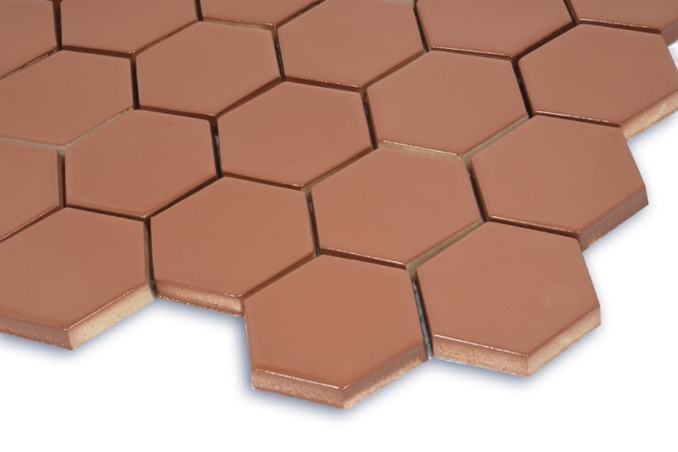 Мозаїка керамічна Kotto Ceramica HEXAGON H 6009 Brown 295 х 295 х 9