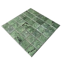 Мозаїка з мармуру Полірована МКР-3П (47x47) Verde Guatemala