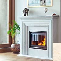 Портал для каміна Bravo Турін Botticino мармур бежевий прямий Портал для каміна Bravo Турін Botticino мармур бежевий прямий