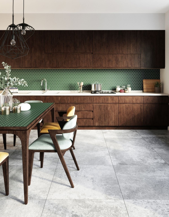 Мозаїка керамічна Kotto Ceramica HEXAGON H 6010 Forestgreen 295 х 295 х 9