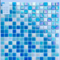 Мозаїка скляна V-MOS F731 Aura Blue Mozaico de Lux