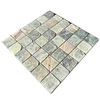 Мозаїка з мармуру Матова МКР-3СВА (47x47) Bidasar Green