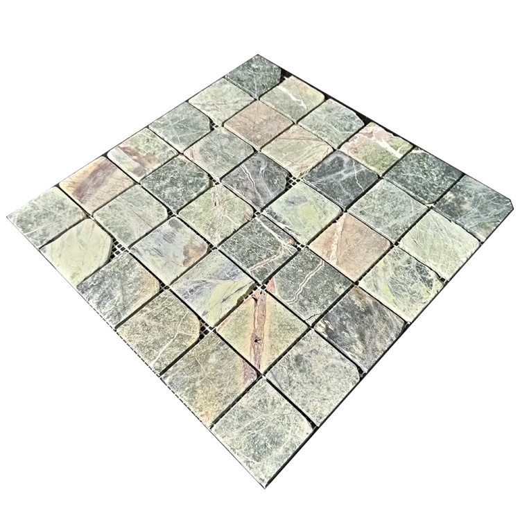 Мозаїка з мармуру Матова МКР-3СВА (47x47) Bidasar Green