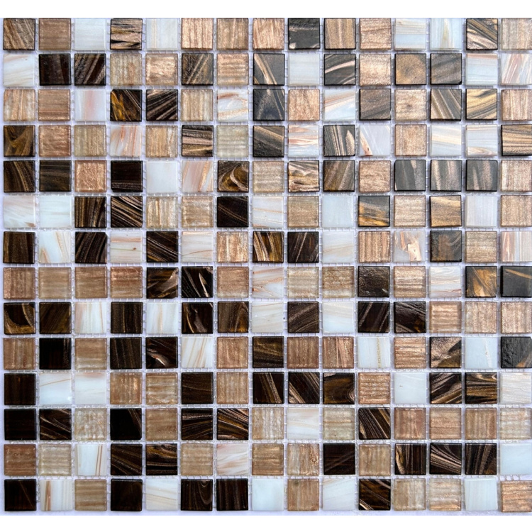 Мозаїка скляна V-MOS FE070 Luminis Brown Mozaico de Lux