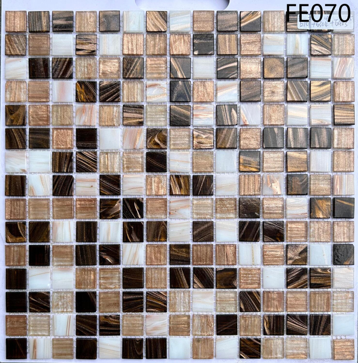 Мозаїка скляна V-MOS FE070 Luminis Brown Mozaico de Lux