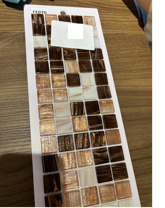 Мозаїка скляна V-MOS FE070 Luminis Brown Mozaico de Lux