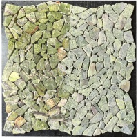 Мозаїка з мармуру Матова МКР-ХСВ (хаотична) Bidasar Green