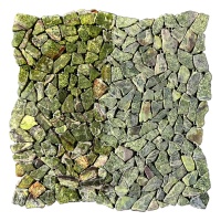 Мозаїка з мармуру Матова МКР-ХСВ (хаотична) Bidasar Green