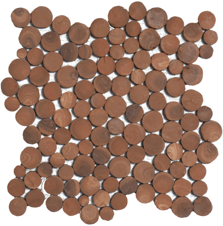 Мозаїка з керамограніту Kotto Ceramica MI7 14300716C Noce 300 x 300 х 10 (коло d 14-30)