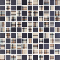 Мозаїка скляна Kotto Ceramica GMP 0825053 С2 print 47/black mat 300 x 300 х 8 ( 25 х 25 )
