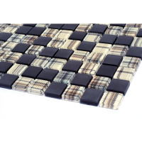 Мозаїка скляна Kotto Ceramica GMP 0825053 С2 print 47/black mat 300 x 300 х 8 ( 25 х 25 )