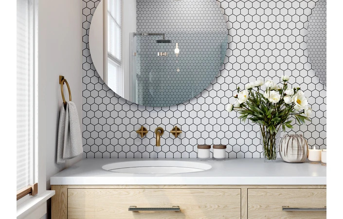 Мозаїка керамічна Kotto Ceramica HEXAGON H 6014 Light Grey 295 х 295 х 9