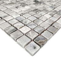 Мозаїка з мармуру Матова МКР-4СВ (15x15) Grey Mix Мозаїка з мармуру Матова МКР-4СВ (15x15) Grey Mix