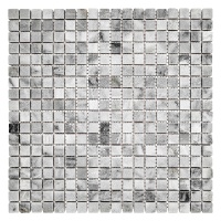 Мозаїка з мармуру Матова МКР-4СВ (15x15) Grey Mix Мозаїка з мармуру Матова МКР-4СВ (15x15) Grey Mix