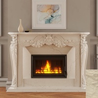 Портал для камина Bravo Виктория Daino Reale мрамор бежевый прямой Портал для камина Bravo Виктория Daino Reale мрамор бежевый прямой