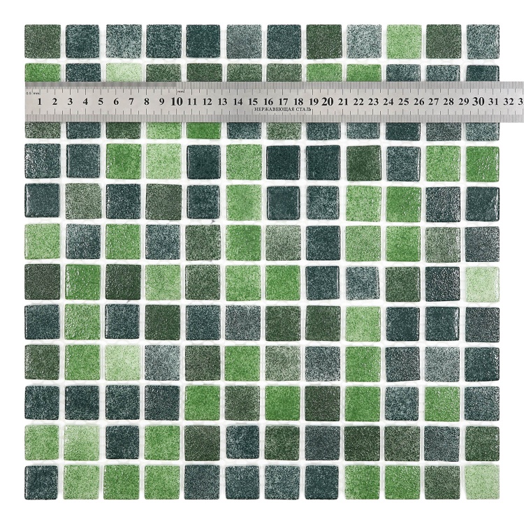 Мозаїка зі скла AquaMo MX25-2/12/13/14 25x25x4 (317x317) мм глянцева на сітці