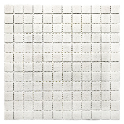 Стеклянная мозаика Concrete White