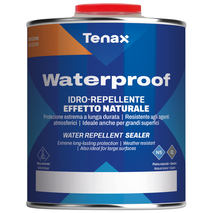 Пропитка защитная Tenax Waterproof 1 л водо масло грязеотталкивающая импрегнант для камня и кварца