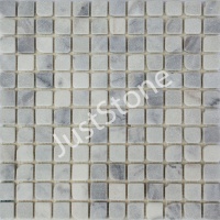 Мозаїка з мармуру Матова МКР-2СВА (23x23) White Mix Мозаїка з мармуру Матова МКР-2СВА (23x23) White Mix