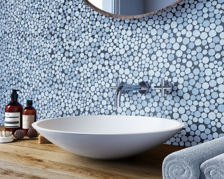 Мозаїка з керамограніту Kotto Ceramica MI7 14300719C Lapislazzuli 300 x 300 х 10 (коло d 14-30)