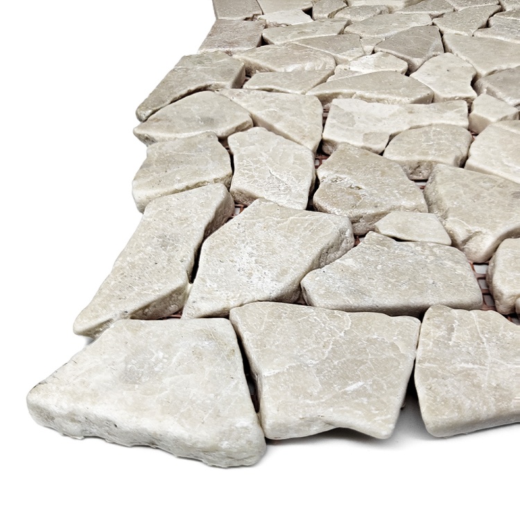 Мозаика из мрамора Матовая МКР-ХСВ (хаотичная) Victoria Beige MB