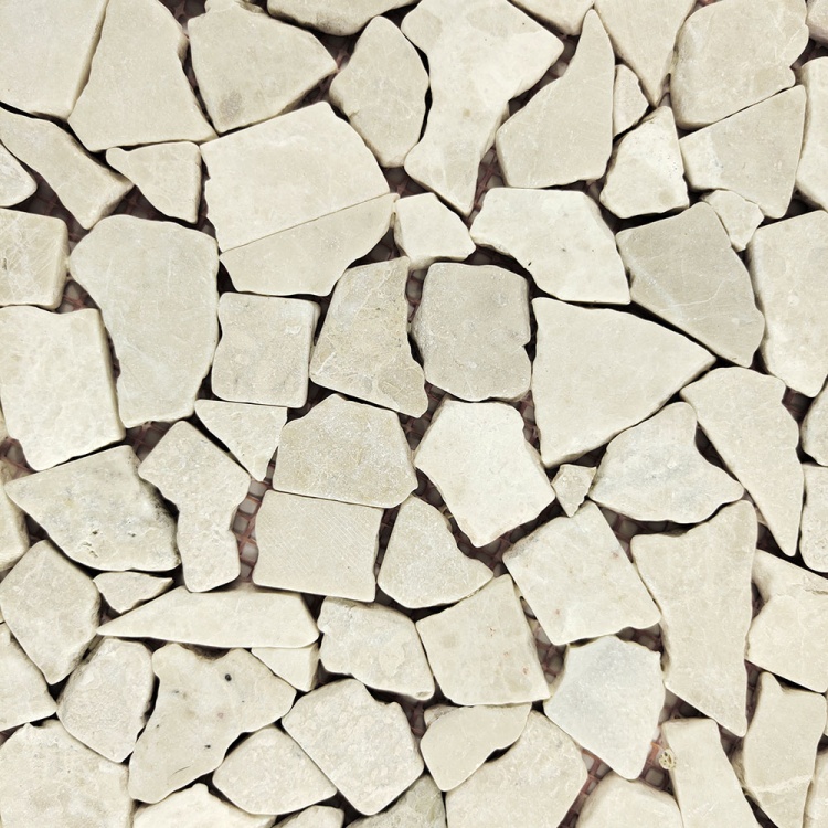 Мозаика из мрамора Матовая МКР-ХСВ (хаотичная) Victoria Beige MB