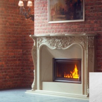 Портал для каміна Bravo Лондон Polaris мармур білий прямий Портал для каміна Bravo Лондон Polaris мармур білий прямий