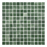 Мозаика из стекла AquaMo PW25213 Green 25x25x4 (317x317) мм глянцевая на сетке