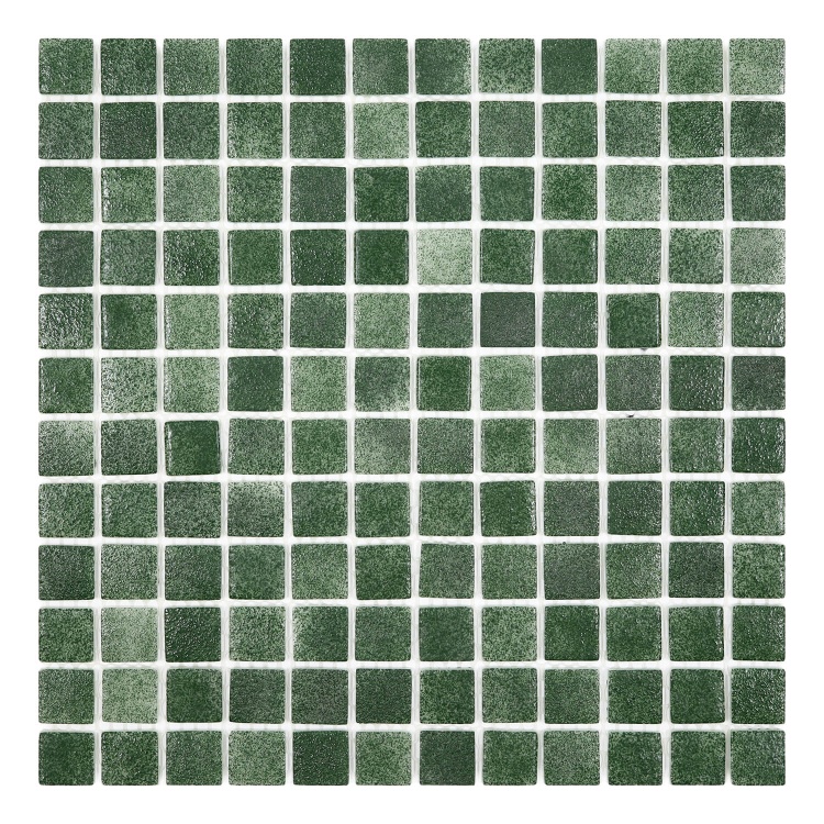 Мозаика из стекла AquaMo PW25213 Green 25x25x4 (317x317) мм глянцевая на сетке