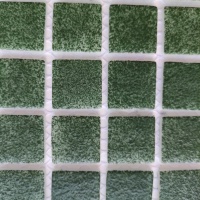 Мозаика из стекла AquaMo PW25213 Green 25x25x4 (317x317) мм глянцевая на сетке