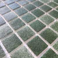 Мозаика из стекла AquaMo PW25213 Green 25x25x4 (317x317) мм глянцевая на сетке