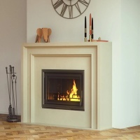 Портал для каміна Bravo Ліон Botticino мармур бежевий кутовий