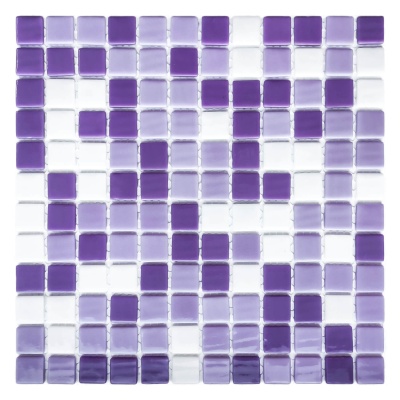 Мозаїка зі скла AquaMo MX25-1/05/22/23 25x25x4 (317x317) мм глянцева на сітці