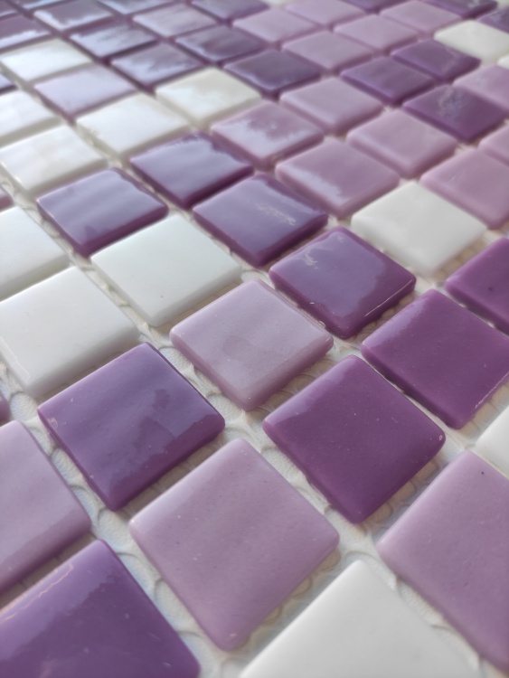 Мозаїка зі скла AquaMo MX25-1/05/22/23 25x25x4 (317x317) мм глянцева на сітці