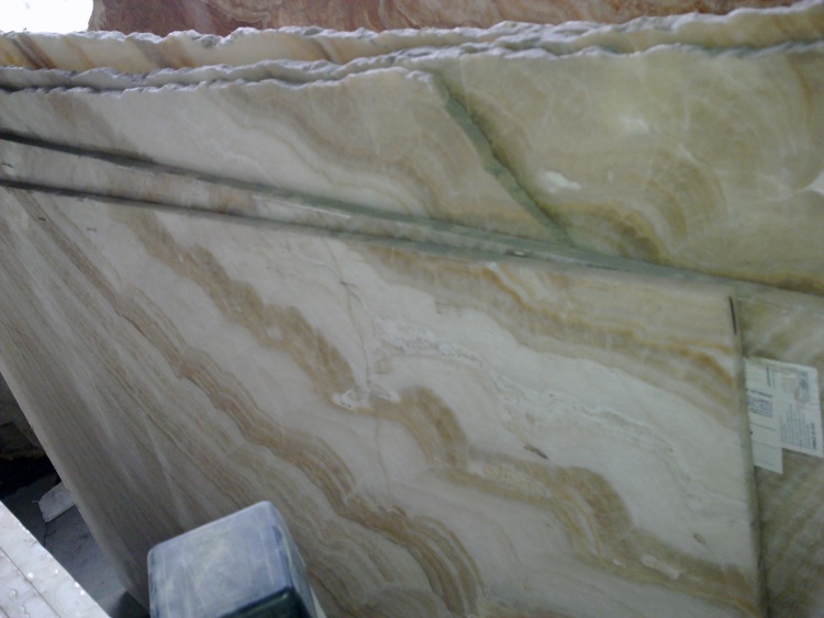 ONYX White and Brown Слеб онікса (сляб) 20мм