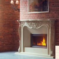 Портал для каміна Bravo Лондон Botticino мармур бежевий прямий Портал для каміна Bravo Лондон Botticino мармур бежевий прямий