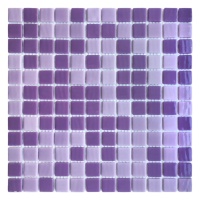 Мозаїка зі скла AquaMo MX25-1/22/23 25x25x4 (317x317) мм глянцева на сітці