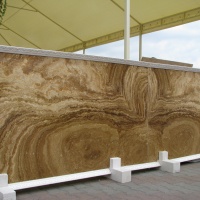 ONYX Wooden Brown Dark, Слэб оникса (сляб) 18мм