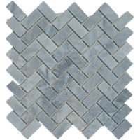 Мозаика из мрамора Матовая МКР-5СВ (47x23) Grey Mix