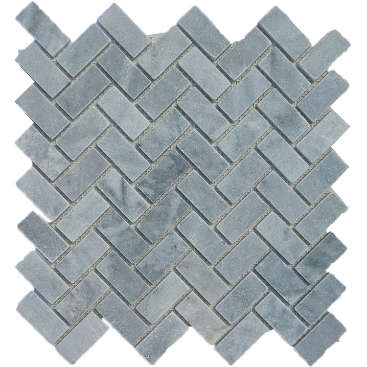 Мозаика из мрамора Матовая МКР-5СВ (47x23) Grey Mix