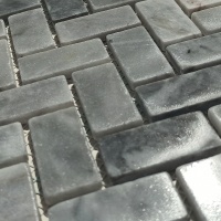 Мозаика из мрамора Матовая МКР-5СВ (47x23) Grey Mix