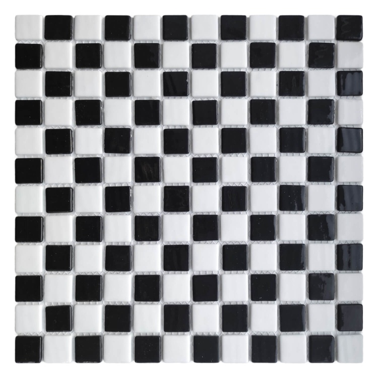 Мозаика из стекла AquaMo MX25-1/05/09 Chess 25x25x4 (317x317) мм глянцевая на сетке
