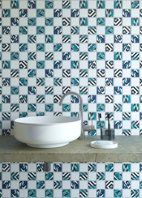 Мозаїка скляна Kotto Ceramica GMP 0848024 СC print 24/ral 7047 300 x 300 х 8 ( 48 х 48 )