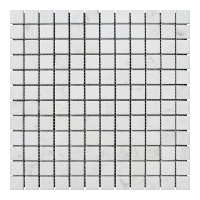 Мозаика из мрамора Матовая МКР-2СН (23x23) White Mix