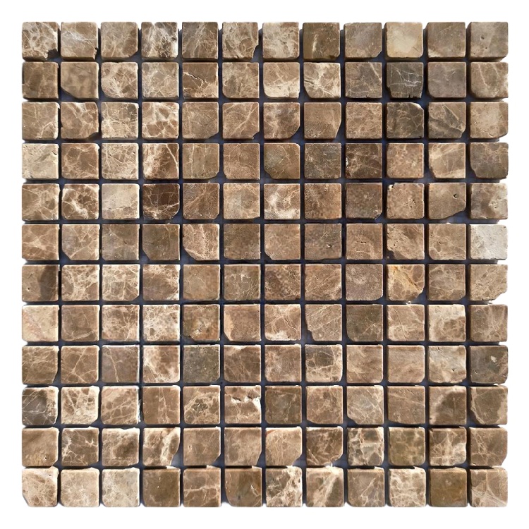 Мозаїка з мармуру Матова МКР-2СВА (23x23) Emperador Dark TR