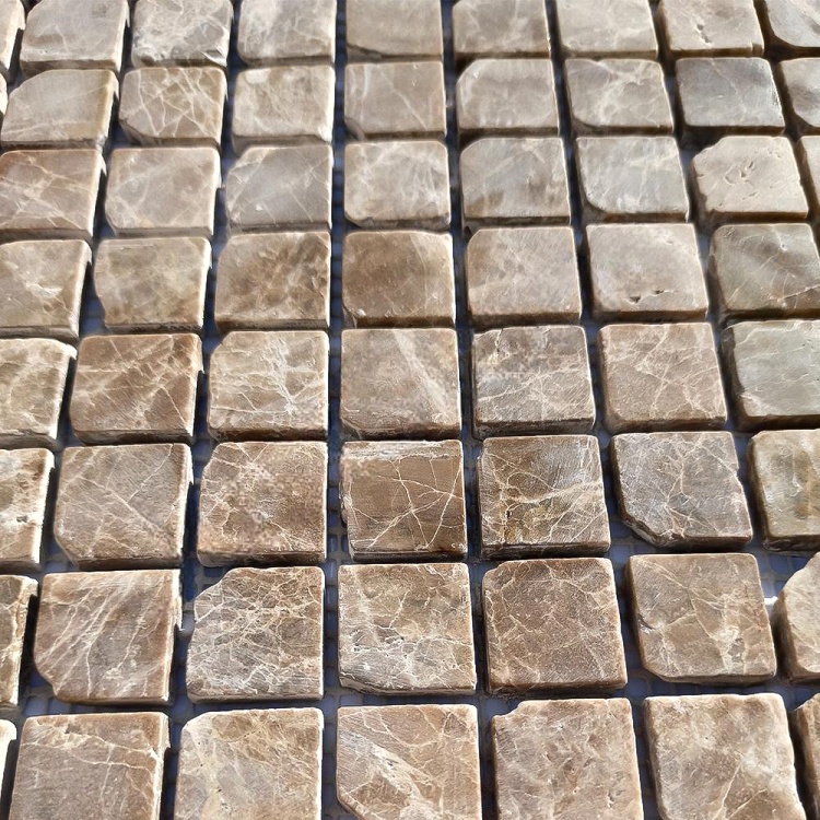 Мозаїка з мармуру Матова МКР-2СВА (23x23) Emperador Dark TR