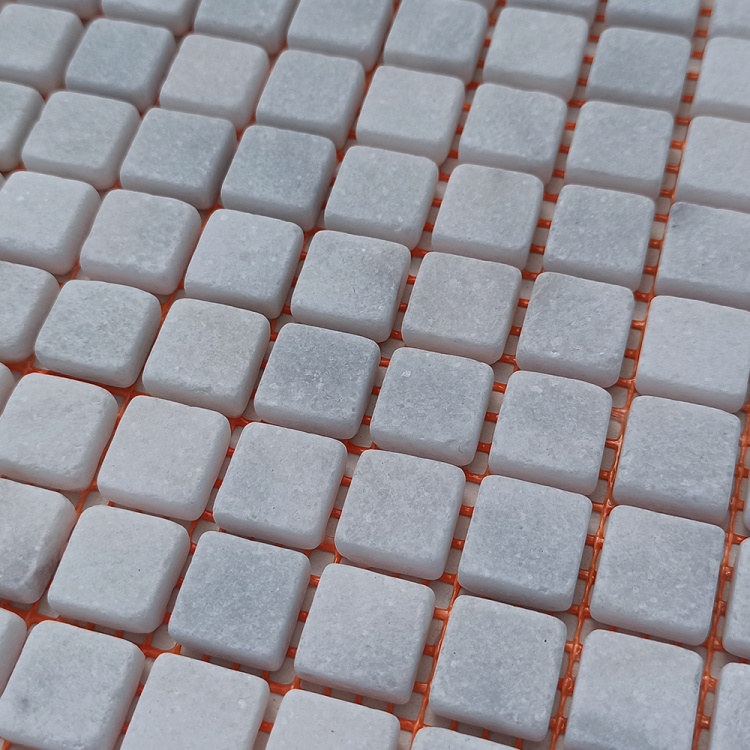 Мозаїка з мармуру Матова МКР-4СВ (15x15) White BI